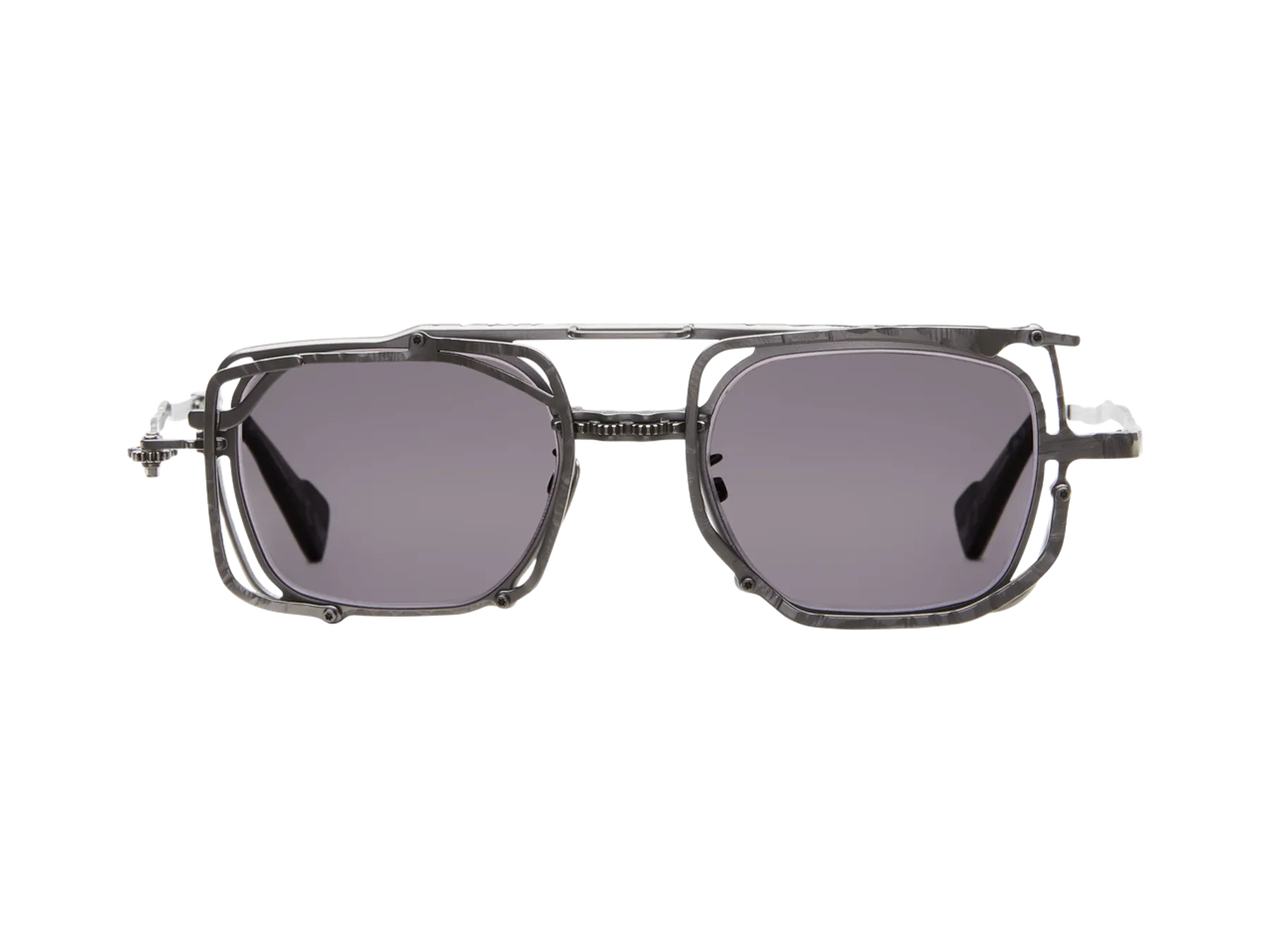 Kuboraum Z51 sunčane naočare, boja Dark Matt Gun Metal, pogled spreda