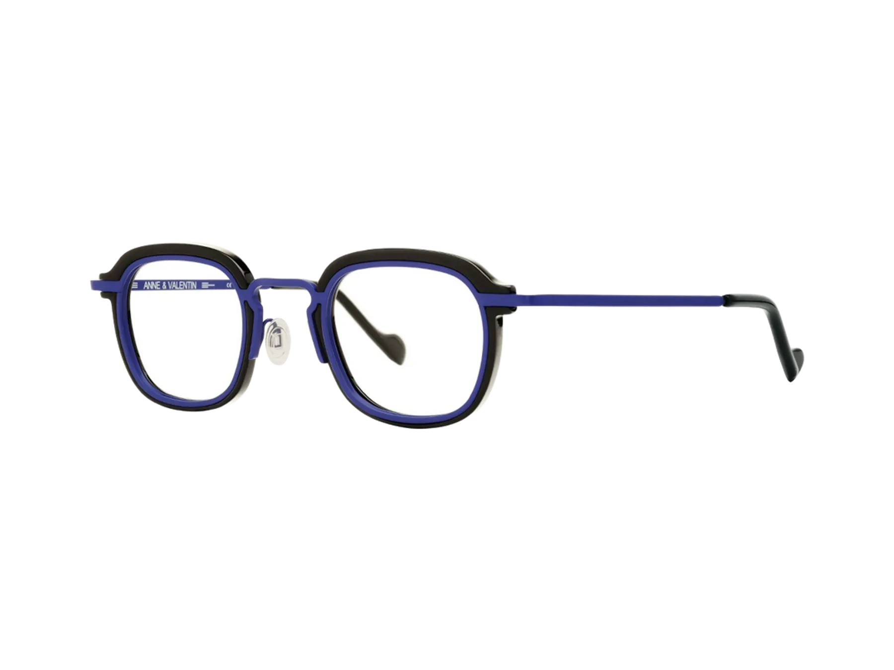 Anne & Valentin M15 dioptrijske naočare, boja Navy & Black, pogled iz ugla