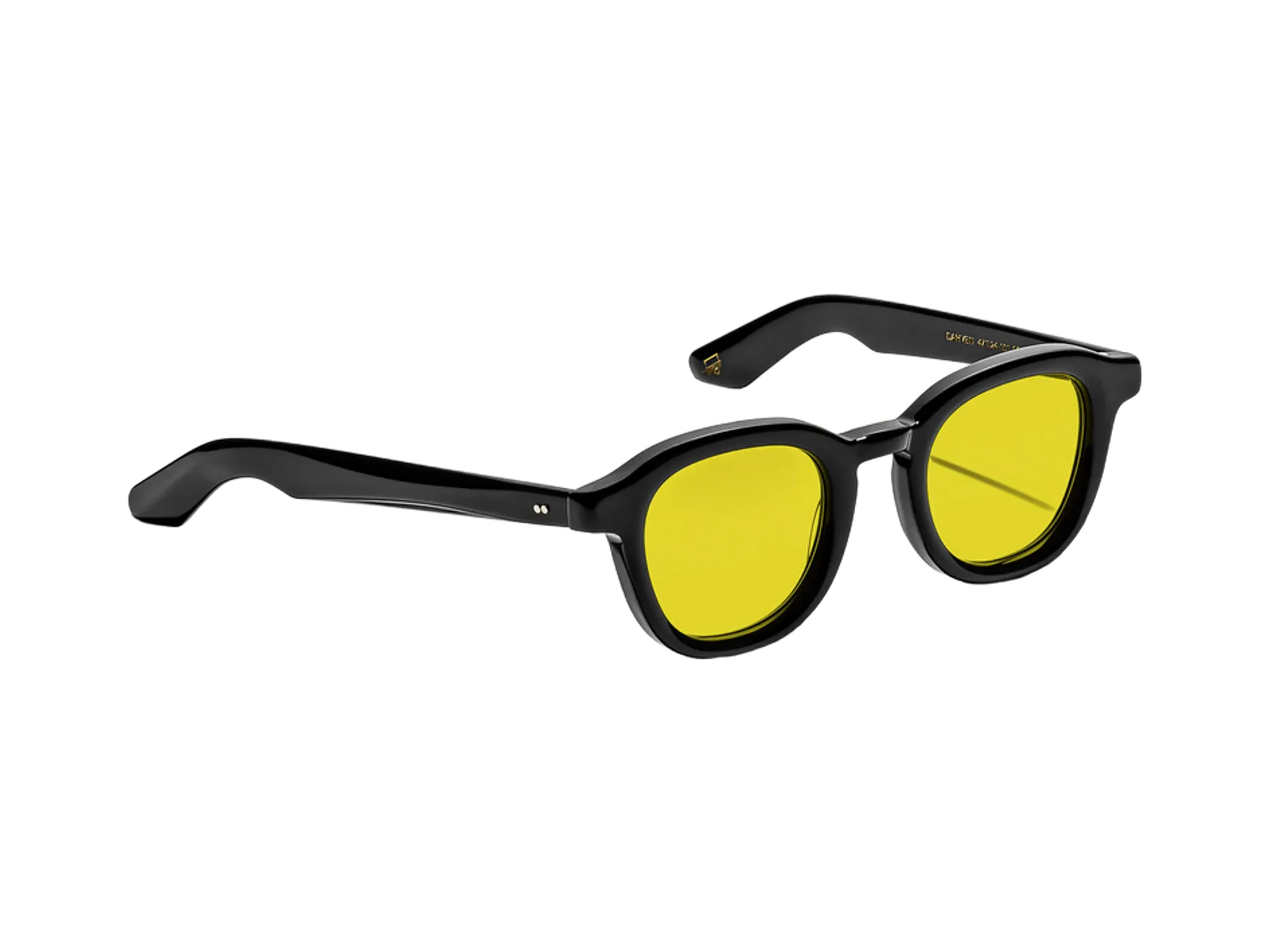 Moscot Dahven Sun sunčane naočare, boja Black, staklo Mellow Yellow, pogled iz ugla