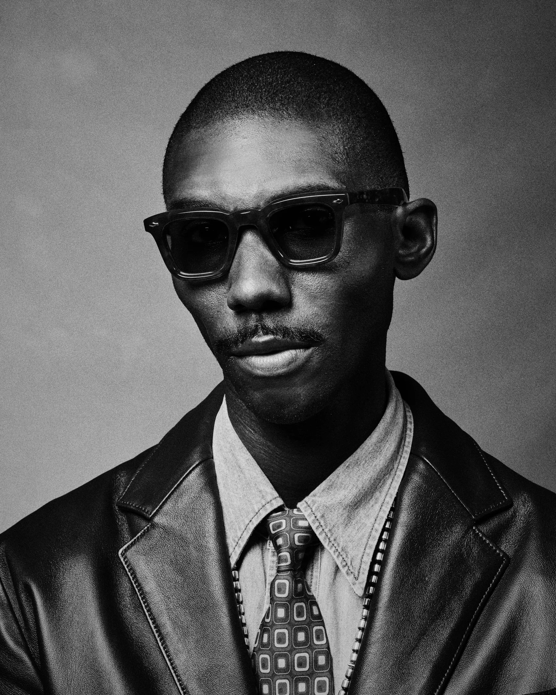 Model wearing Jacques Marie Mage Leclair sunglasses