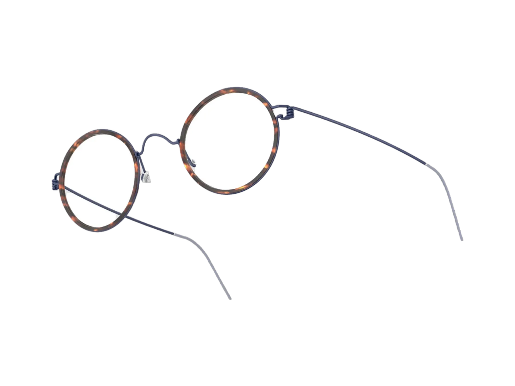 Lindberg Air Titanium Rim Harley dioptrijske naočare, boja navy / dark havana, pogled iz ugla