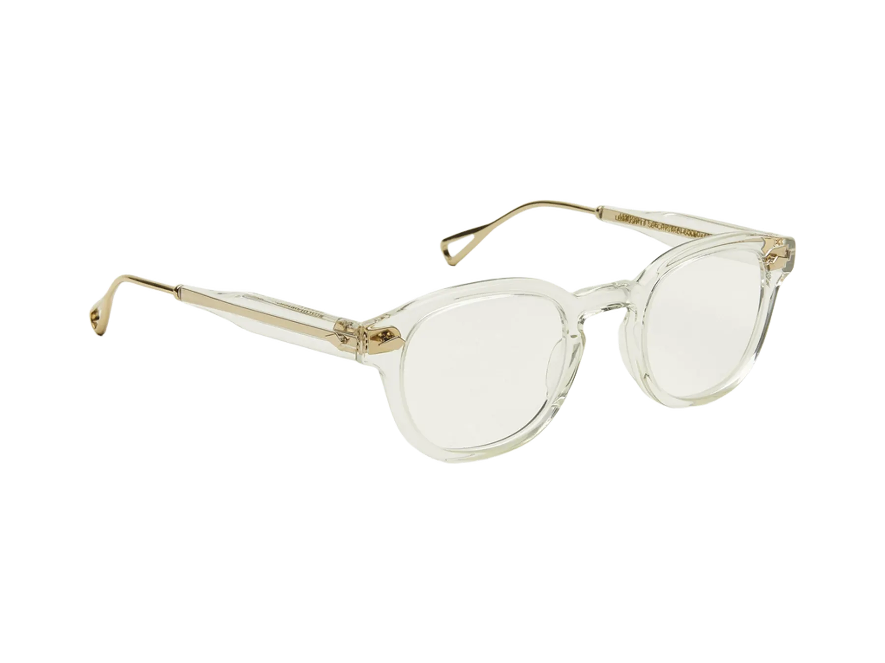Moscot Lemtosh-TT SE dioptrijske naočare, boja Crystal/Gold, pogled iz ugla