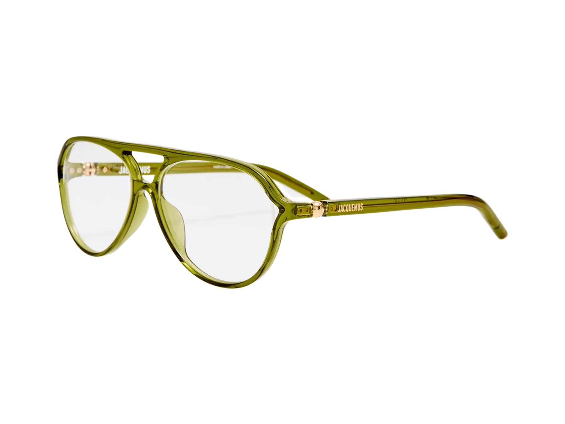 Jacquemus Pastro Optical dioptrijske naočare, boja Khaki, pogled iz ugla
