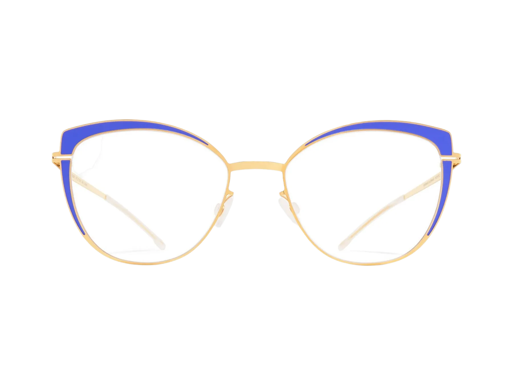 Mykita Kelsey dioptrijske naočare, boja Glossy Gold/Mellow Purple, pogled spreda