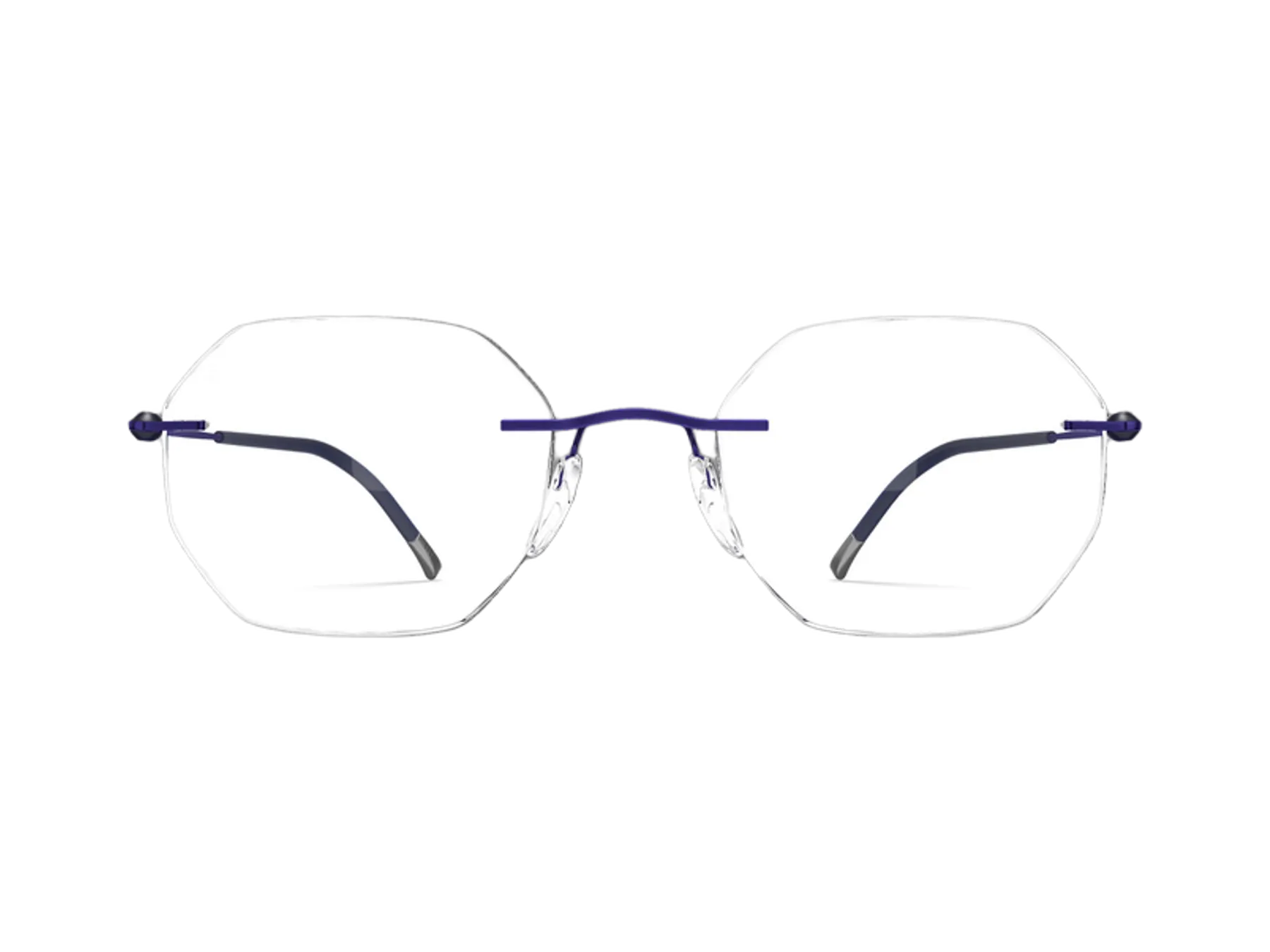 Silhouette Purist 5561 KZ dioptrijske naočare, boja Bright Blue, pogled spreda