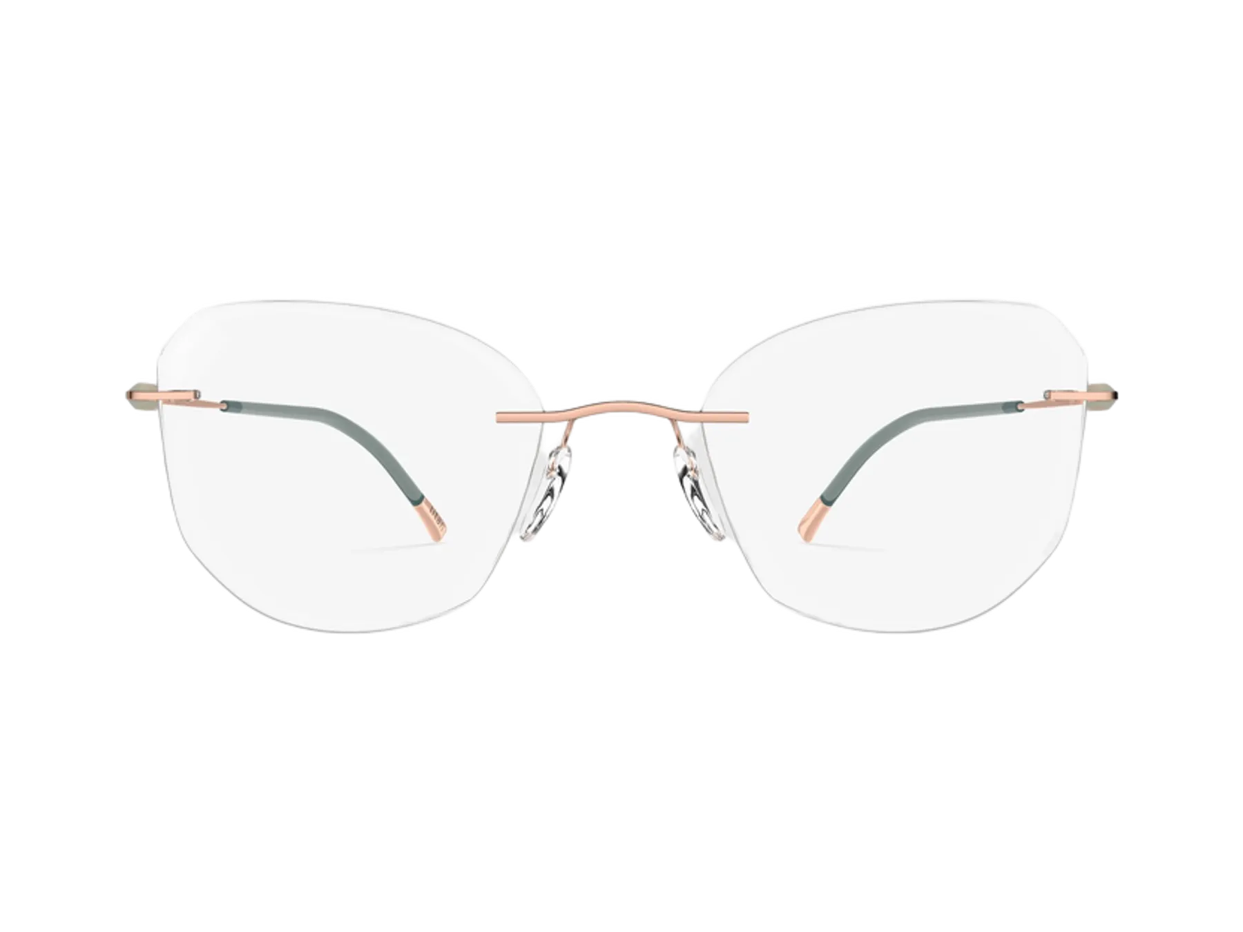 Silhouette Purist 5561 OW dioptrijske naočare, boja Rose Mint, pogled spreda