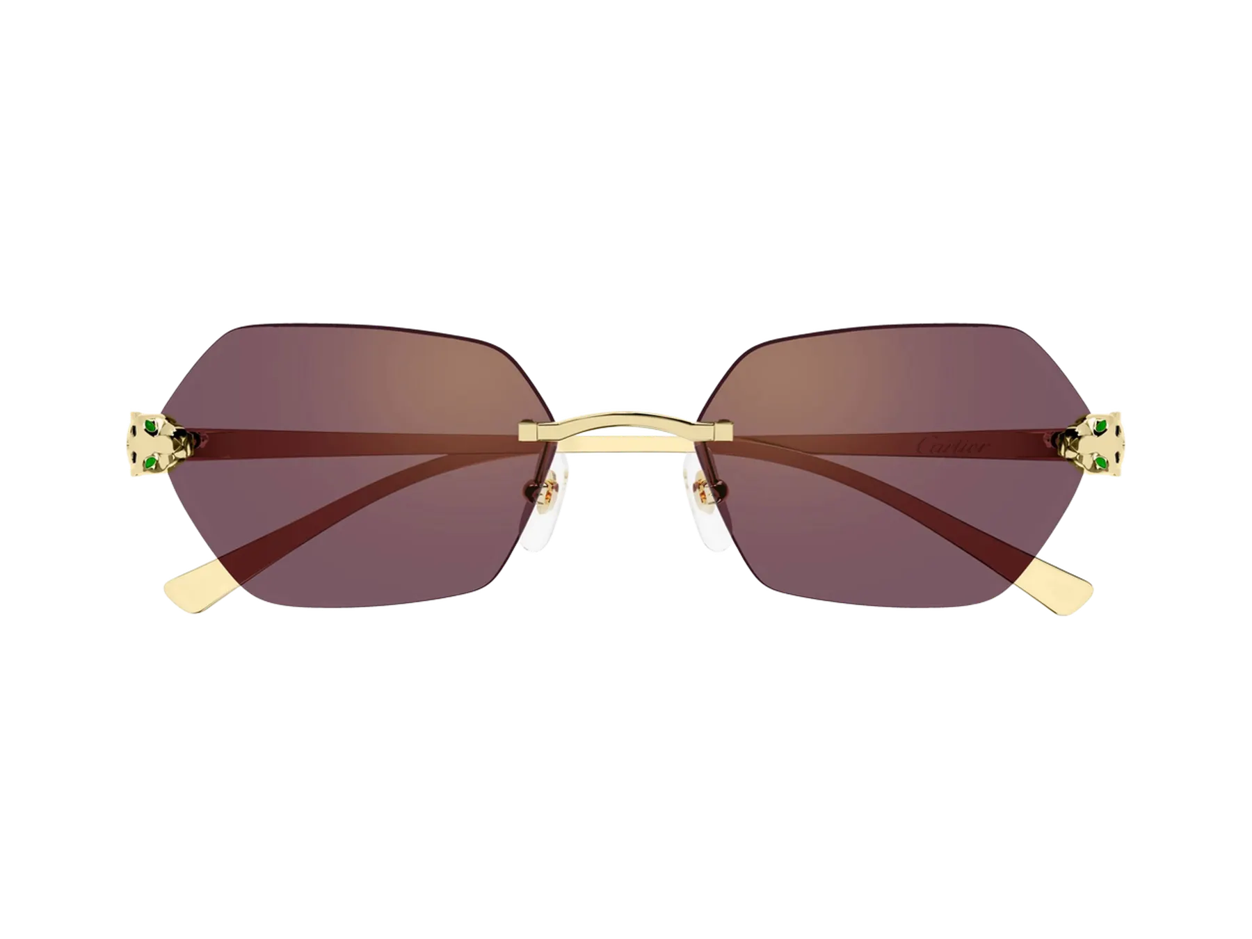 Cartier Panthère de Cartier CT0636S sunčane naočare, boja Gold/Violet, pogled spreda
