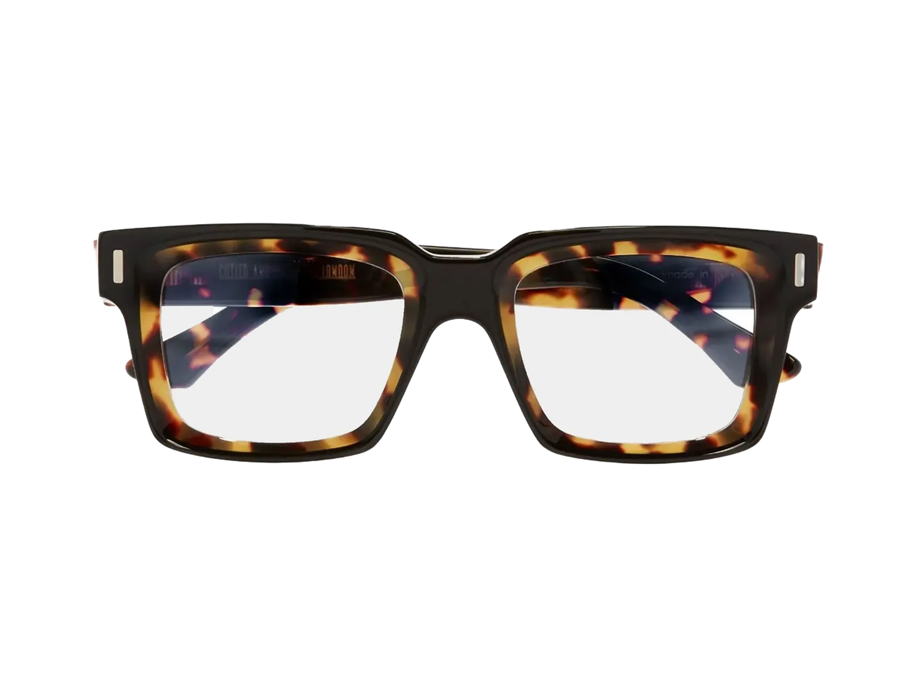Cutler and Gross 1386 Optical optical glasses, colour Black on Camo, folded
